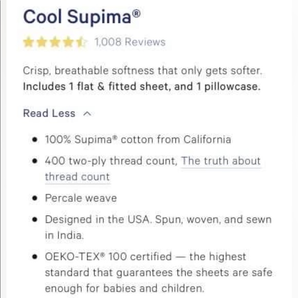 CASPER- Twin Bedsheet Set - Picture 3 of 3